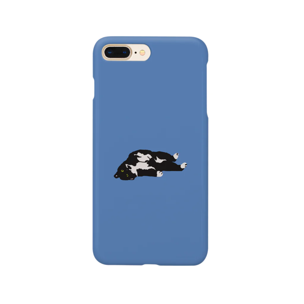 京大ねこサークルCat-Chのスマホケース青（ぱんすか） Smartphone Case