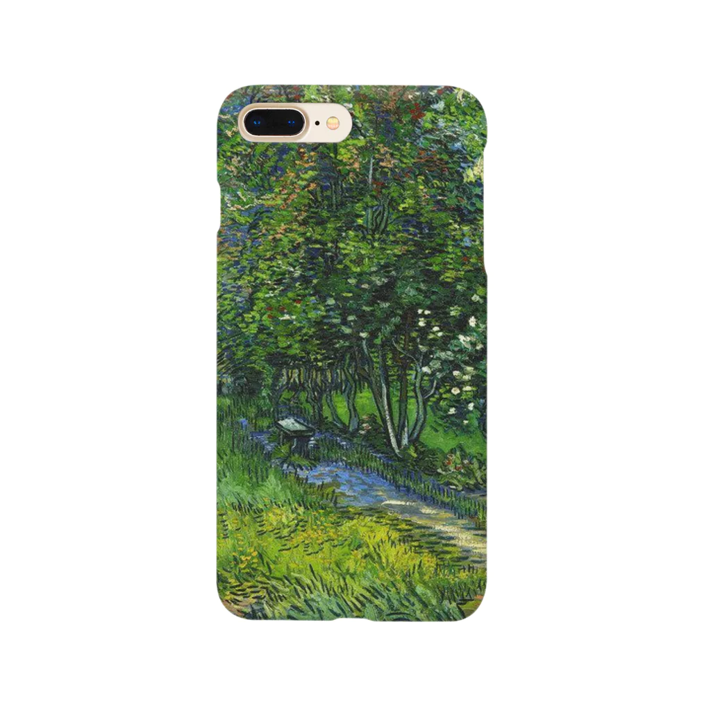 Art Baseのフィンセント・ファン・ゴッホ ≪サン＝レミの療養院の庭≫ 1889年5月 Smartphone Case