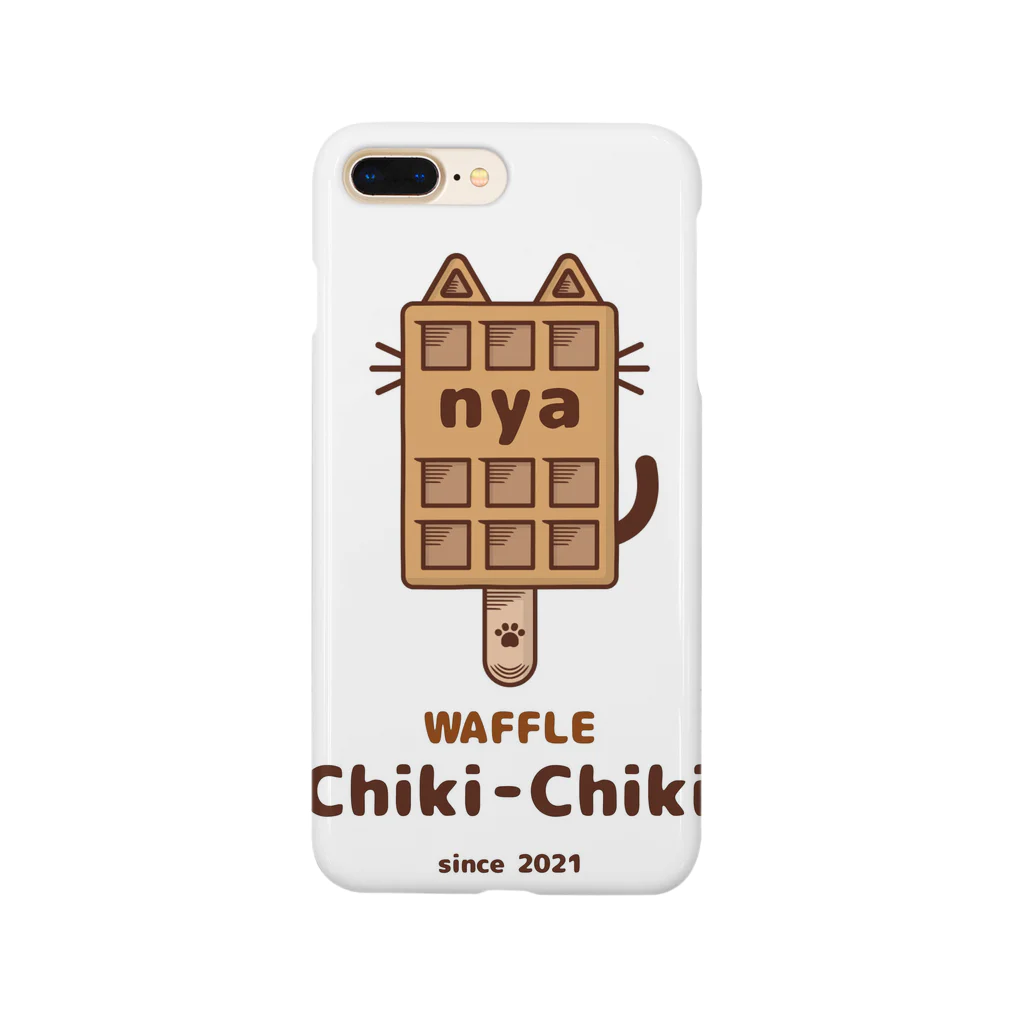 waffle_chiki_chikiのにゃっふるちゃん1 ねこ Smartphone Case