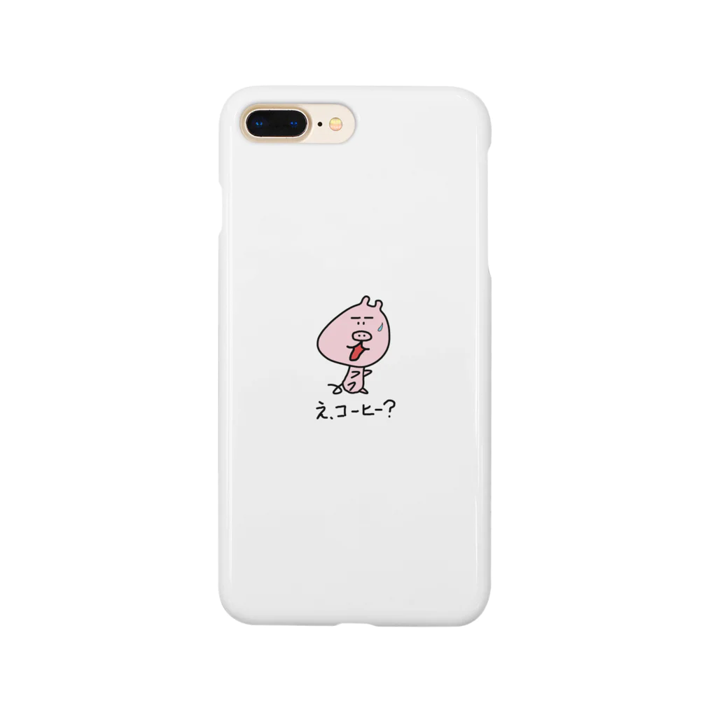 ぶたぴ's SHOPのぶたぴ　「コーヒー」 Smartphone Case