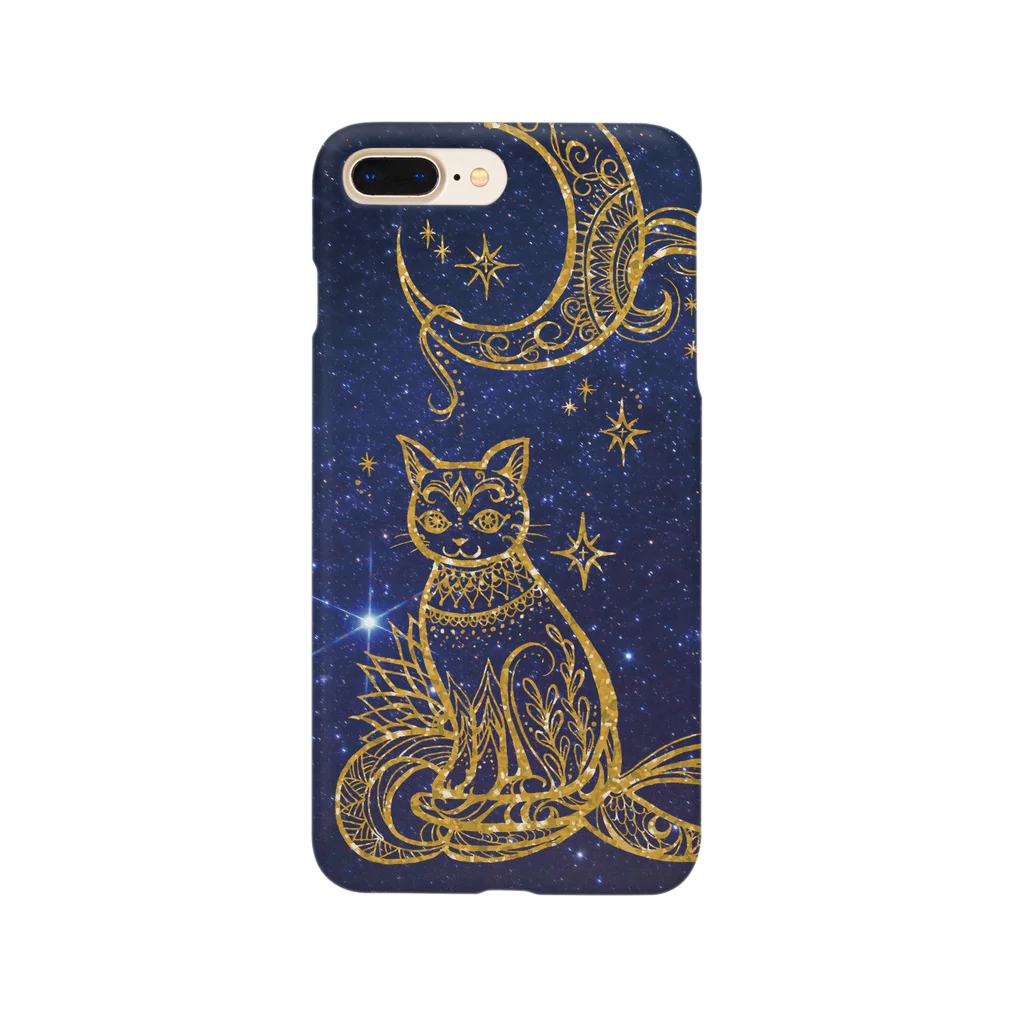 魔法のアイテム屋　SUZURI店の宇宙ねこ Smartphone Case