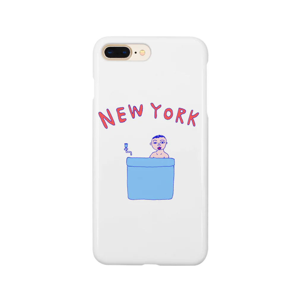 NIKORASU GOの＜ドラマ衣装着用デザイン＞ダジャレデザイン「にゅーよーく」＜NEWYORK＞＊このデザインがドラマあのキスの衣装に使われていた模様、松坂桃李さんがきてるのみたよお Smartphone Case