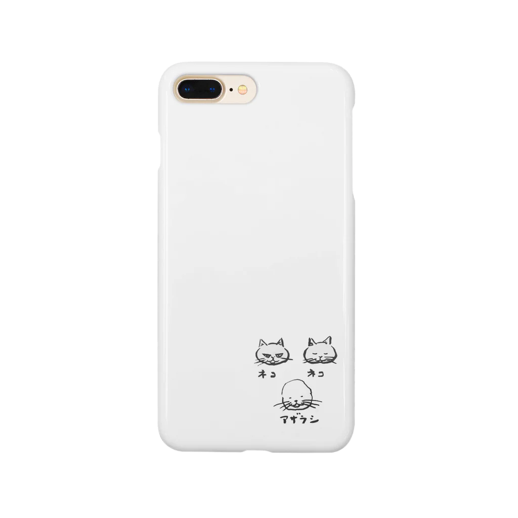 kingrocketsのねこねこあざらし スマホケース