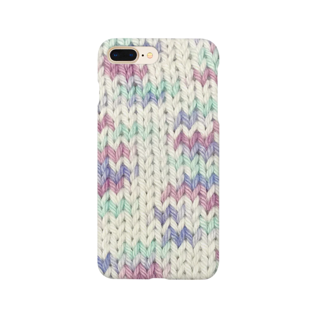 atelier AMOR (アトリエアムール)のブルーベリーソーダのコットンニット Smartphone Case