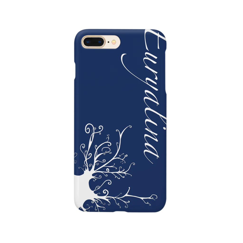 海の生き物のお店～MeriMarMare(ﾒﾘ･ﾏﾙ・ﾏｰﾚ)〜の【テヅルモヅル】-紺- Smartphone Case