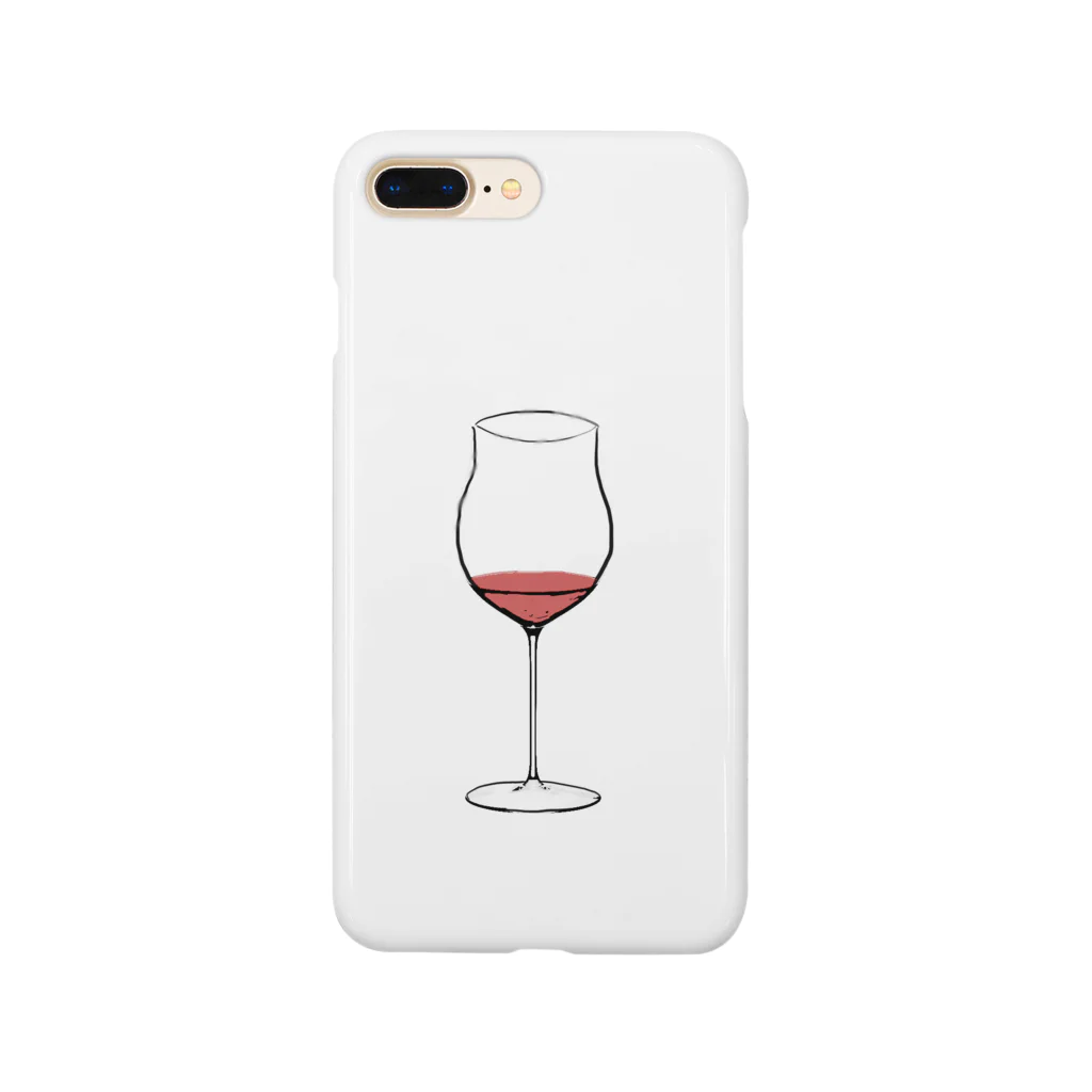 ゆるワインマートのRed wine lover  スマホケース