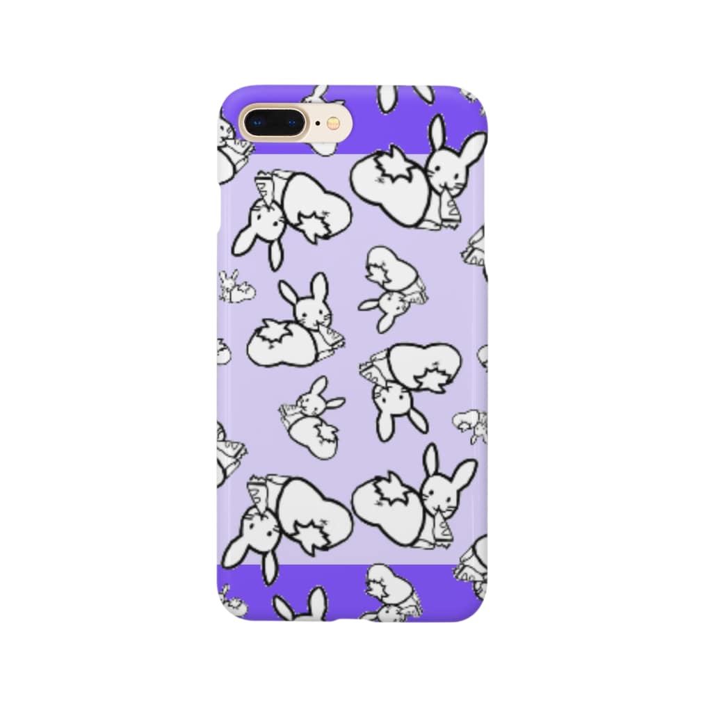 ʚ一ノ瀬 彩 公式 ストアɞのｶｵｽうさぎ:紫【多数】 Smartphone Case
