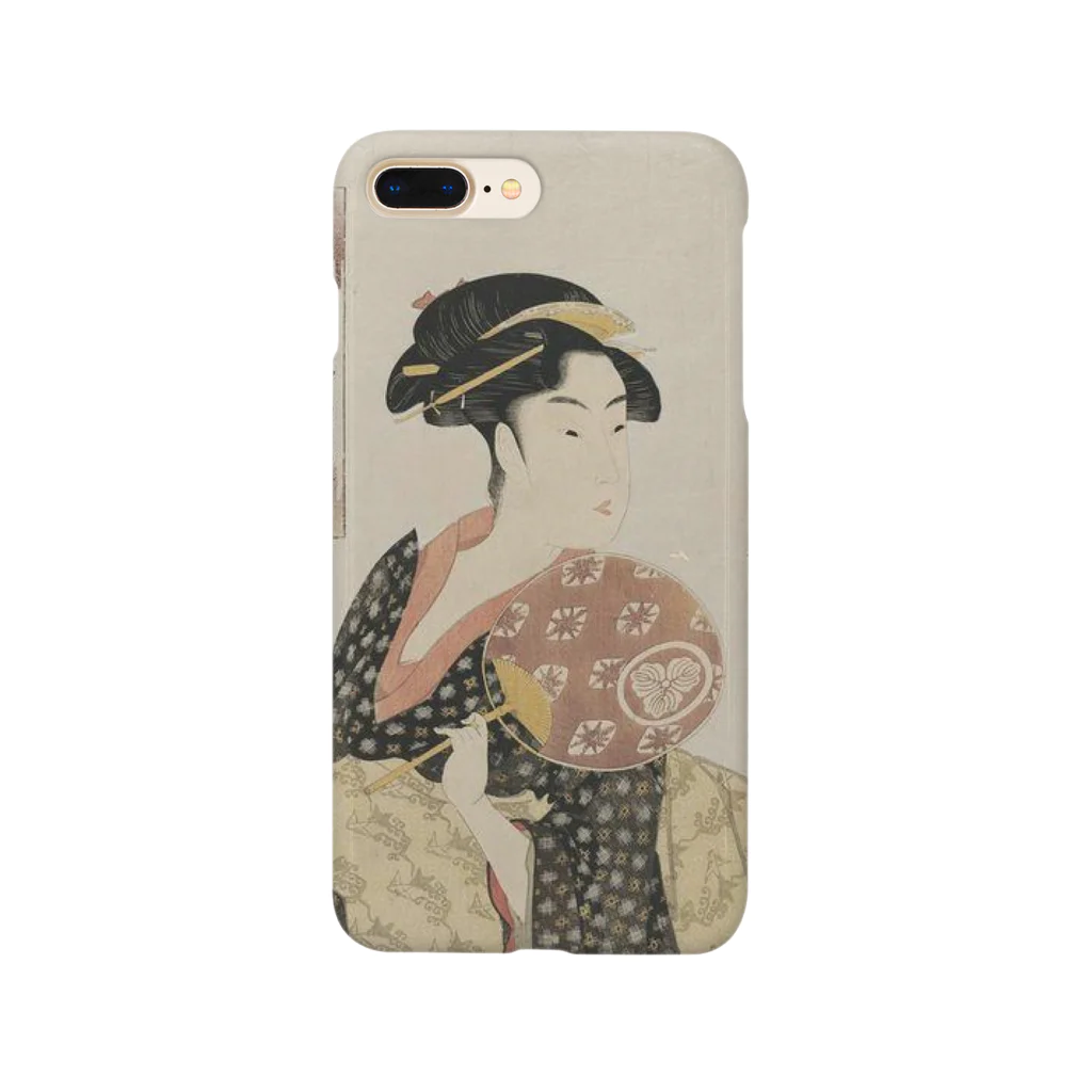 tomo-miseのukiyoe-bijinga-utamaro 高嶋おひさ（スマホケース） Smartphone Case