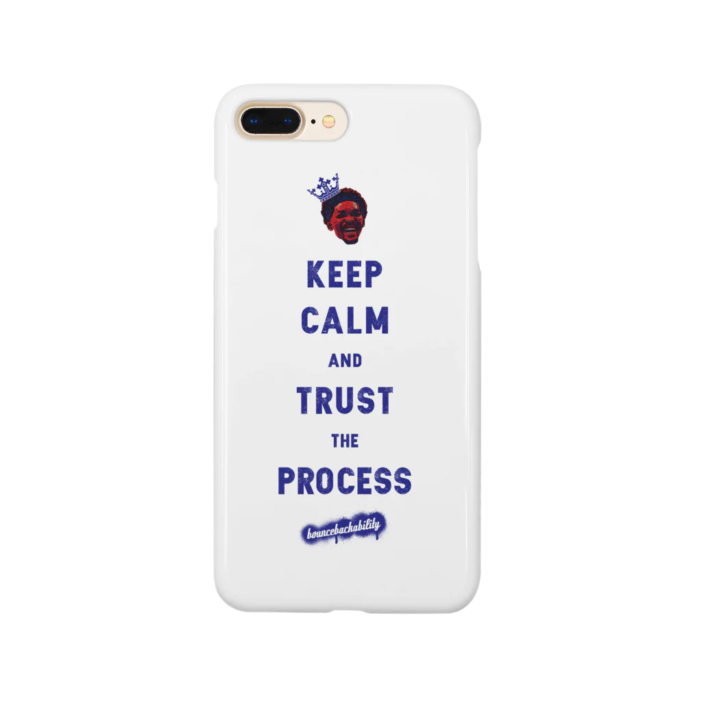 BounceBackAbilityのTRUST THE PROCESS -blue- Smartphone Case