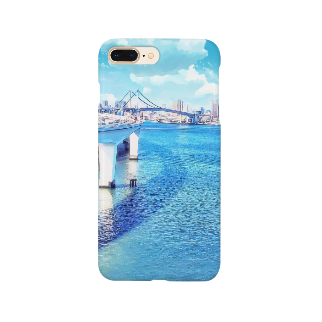 とみたんの東京の景色(レインボーブリッジ) Smartphone Case