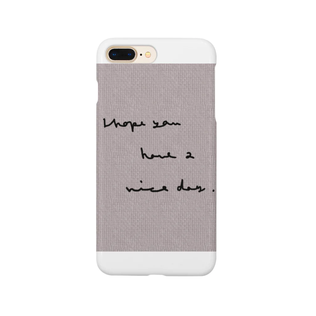 rilybiiの洋書風 message Smartphone Case