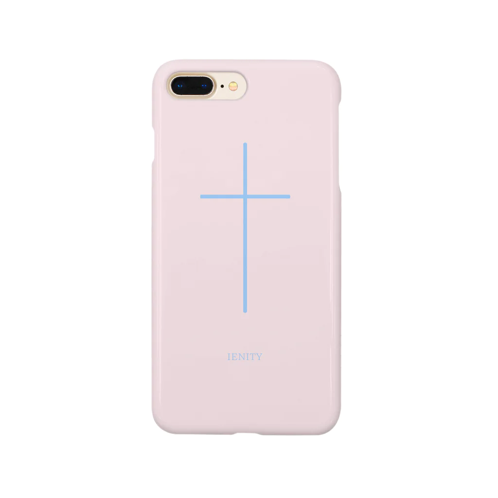 IENITY　/　MOON SIDEの【IENITY】SIMPLE CROSS #Pink Smartphone Case