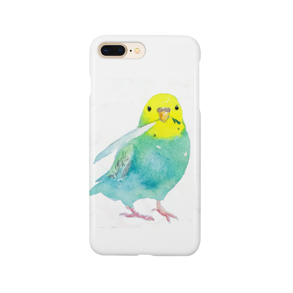 kadoBIRDの水彩セキセイ Smartphone Case
