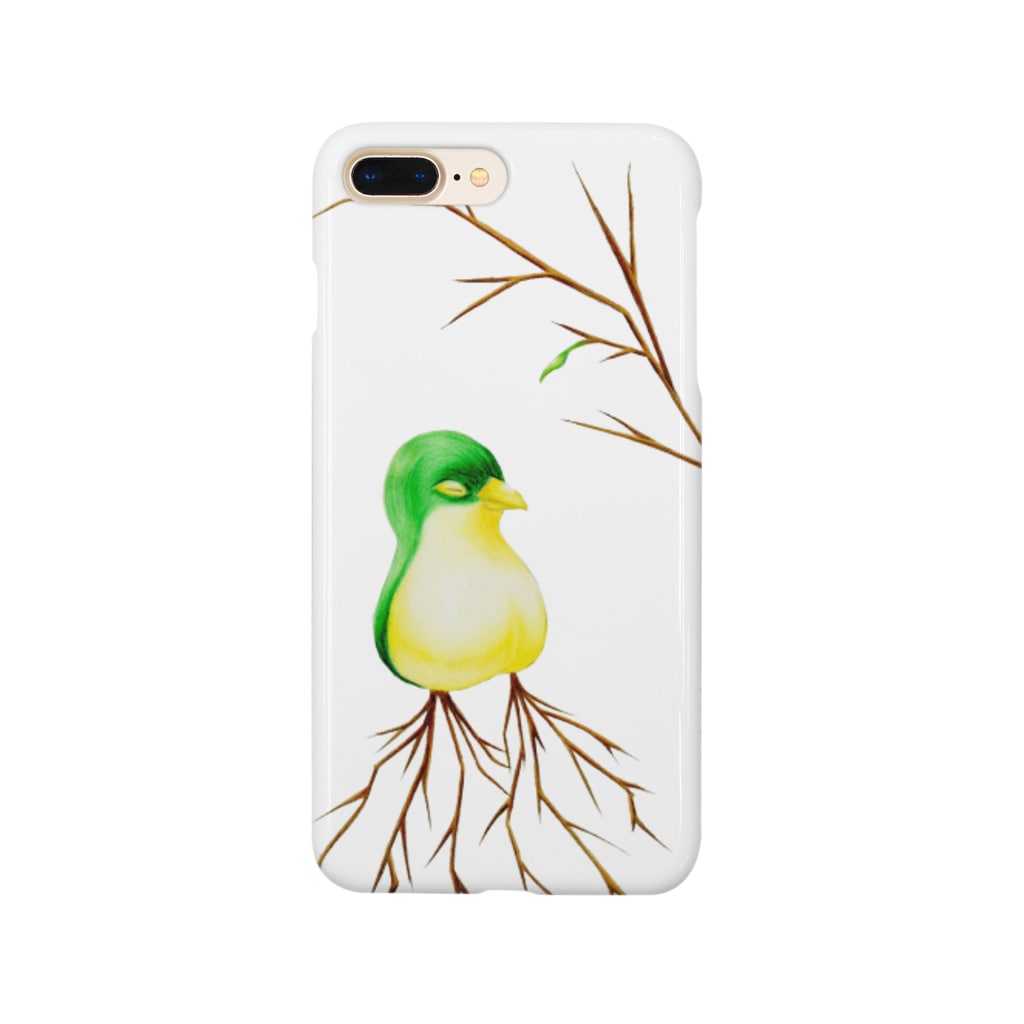res-panda4のTrees on a bird as a child Smartphone Case