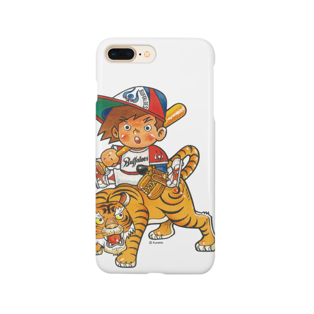 バッファ君  goods【近鉄バファローズ／1976-1996】の『虎！とら！トラ！』【バッファ君】 スマホケース