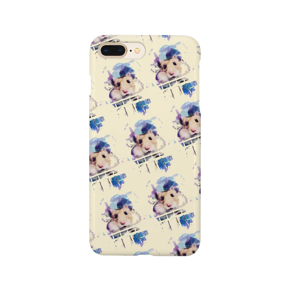 はるちゃの頬袋パンパンハムスター水彩画風 Smartphone Case