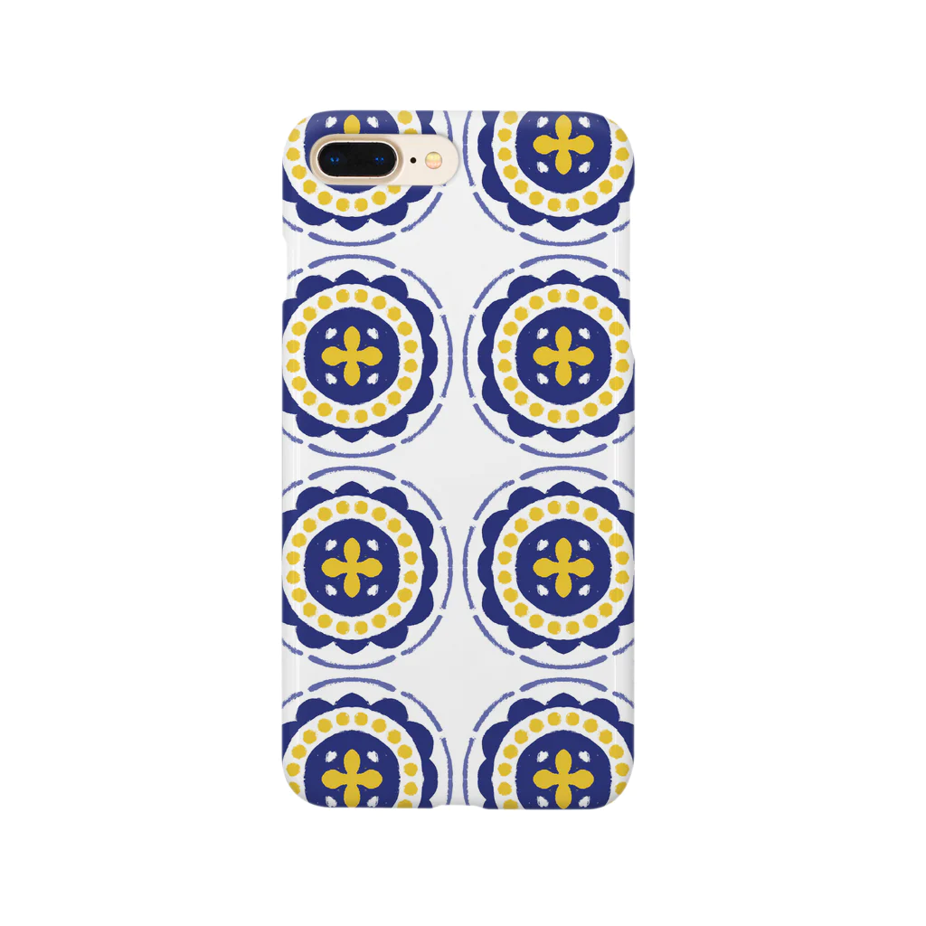 IZANAMI by Akane Yabushitaの🇵🇹リスボンのアズレージョ #3（ネイビー） Smartphone Case