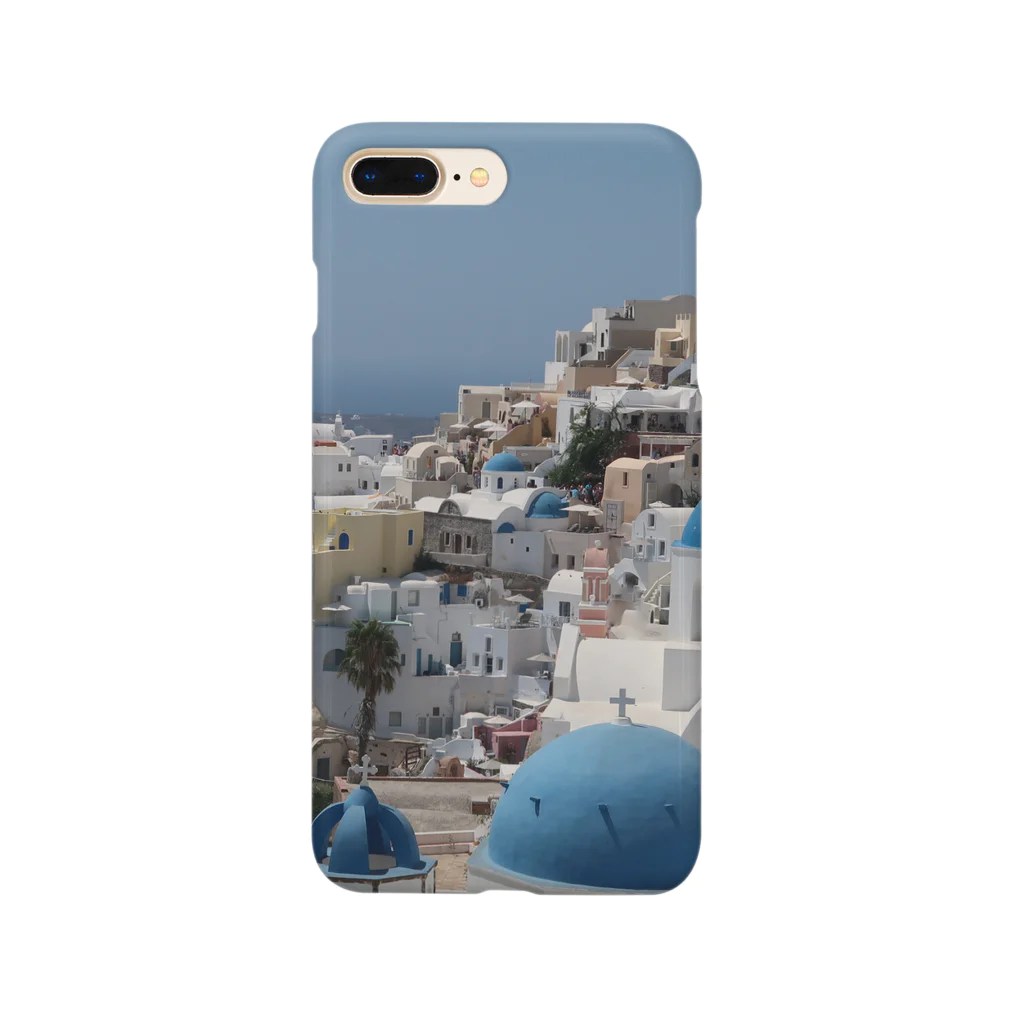 旅好きアルパカの【世界一周旅】ギリシャ　サントリーニ島の景色 Smartphone Case