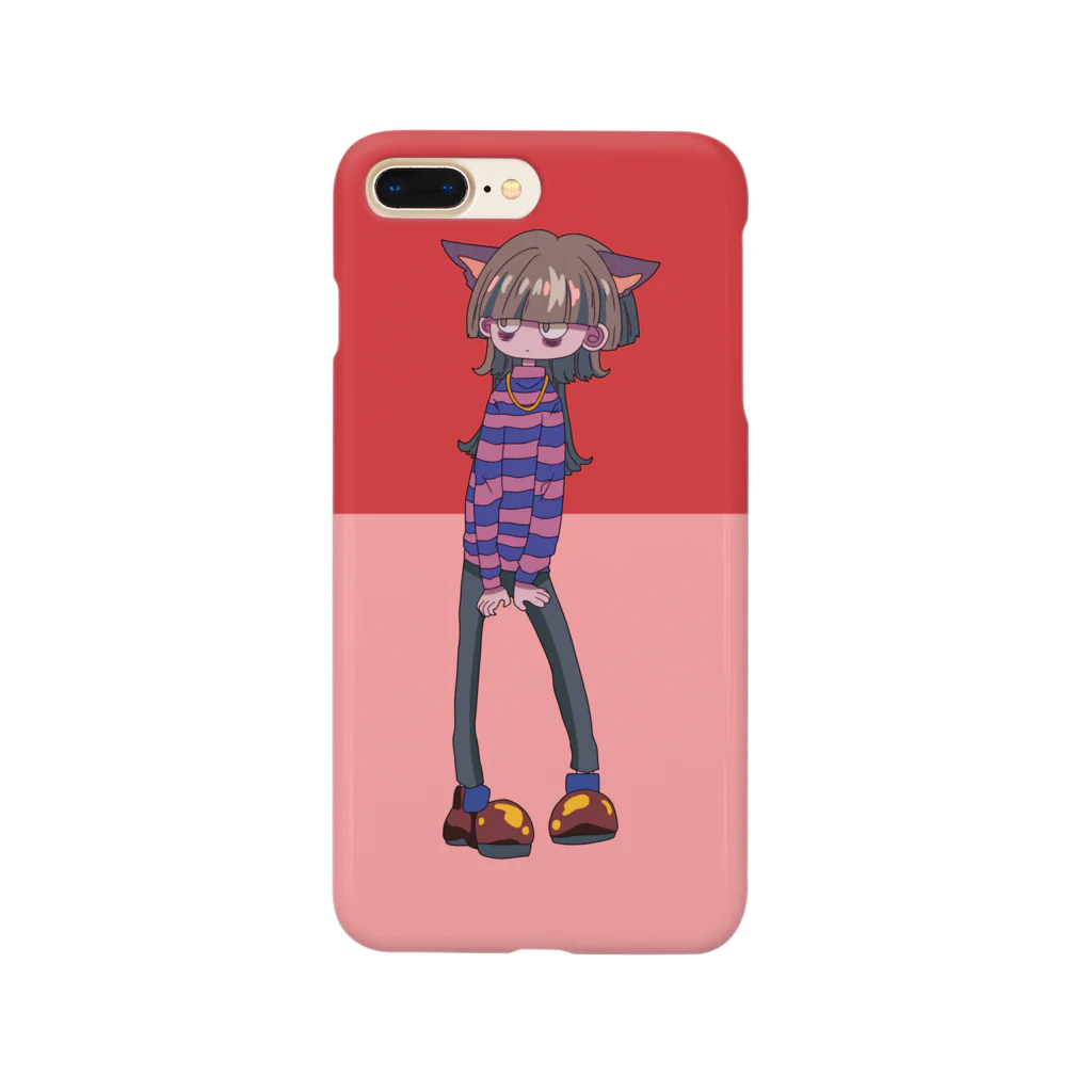 ジト目な女の子達。のジトメウルフちゃん(apple) Smartphone Case