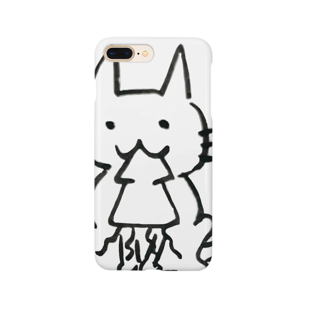 呑兵衛ぐっず。のスルメイカとねこ。 Smartphone Case