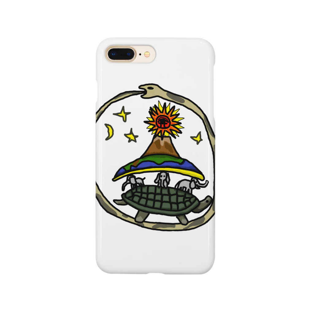 negusehairの地球平面説 Smartphone Case