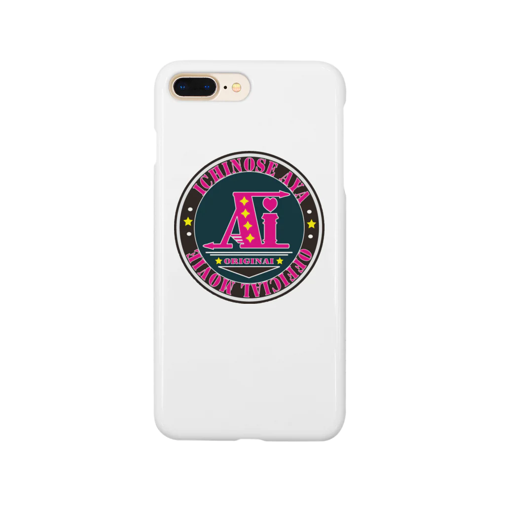 🤍一ノ瀬 彩 🐇⸒⸒ suzuri支店🤍の一ノ瀬彩:LOGO_IDOL風【英語】 Tシャツ Smartphone Case