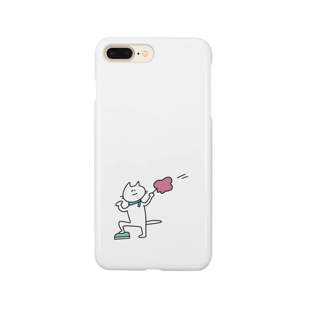 ゆきだるまの掃除ねこ Smartphone Case