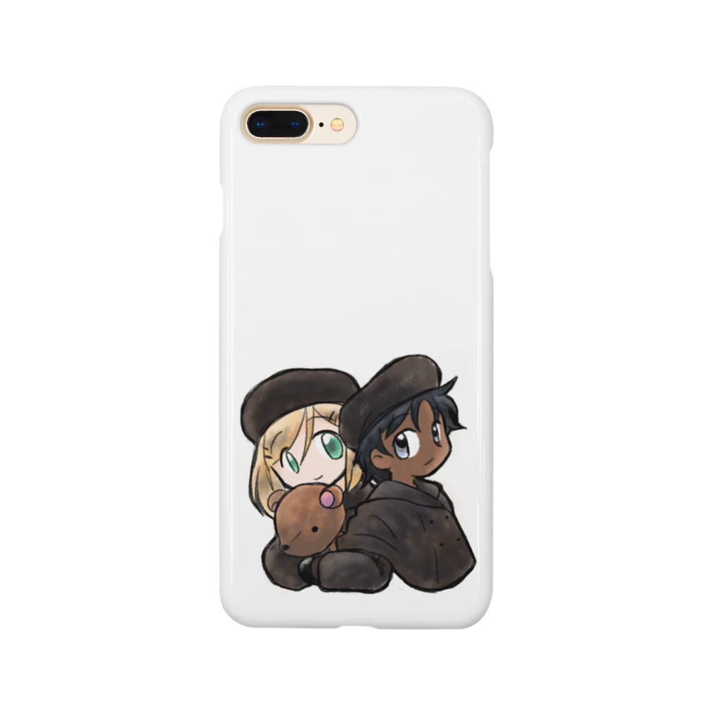 まきむらの黒白冬服 Smartphone Case