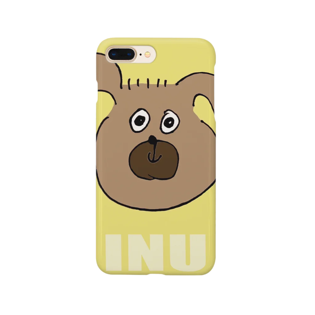 inuのinu yellow スマホケース