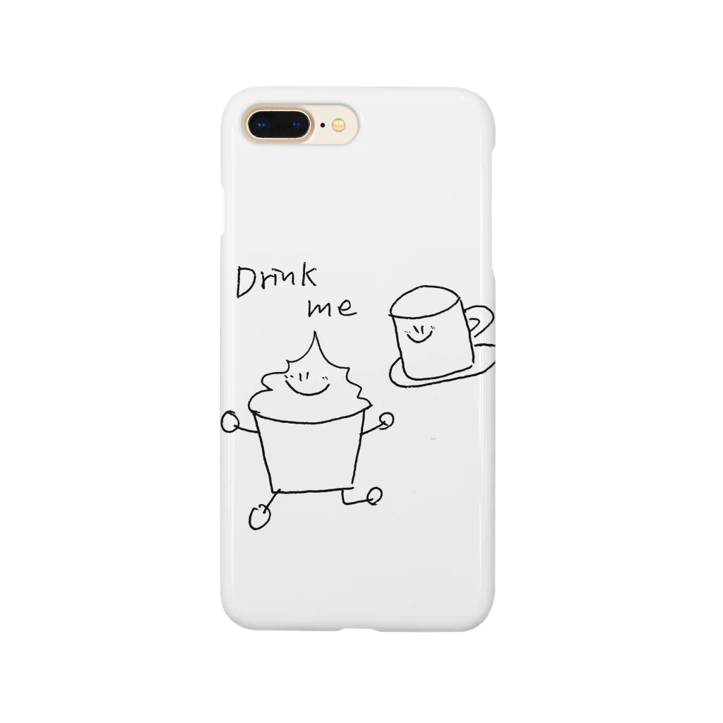 ほんわか家族の1日のDrink me スマホケース