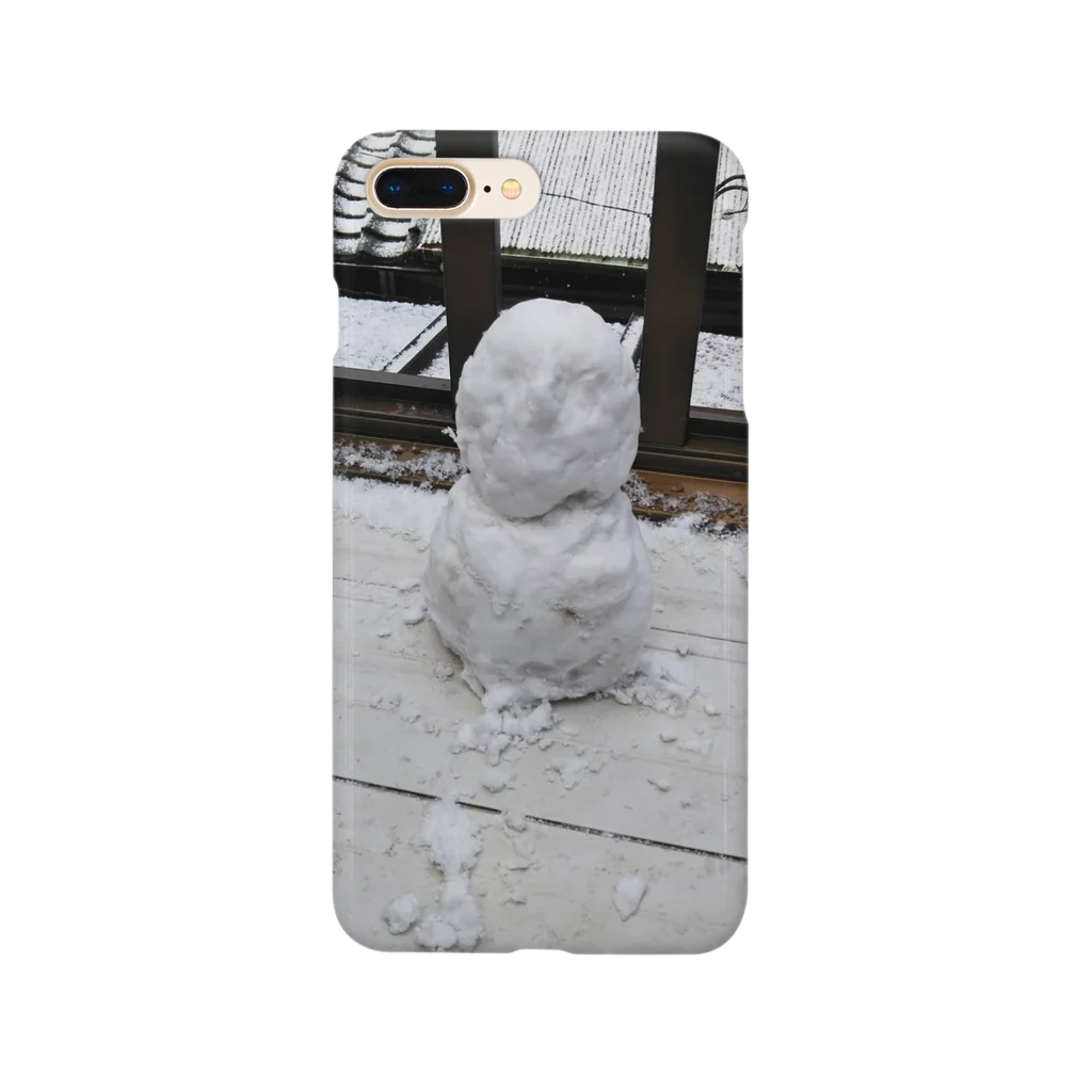 園田ウォルフリックムーンレイカー🐺🔞vtuber準備ちゅうの園田のリアルオカン渾身の雪だるまシリーズ Smartphone Case