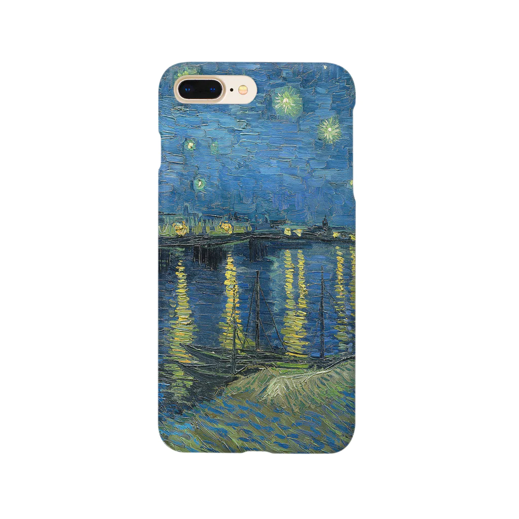 artgalleryのローヌ川の星月夜 Smartphone Case