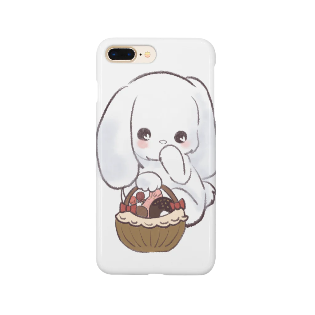 Toby&Connieのふわふわうさぎしゃん スマホケース