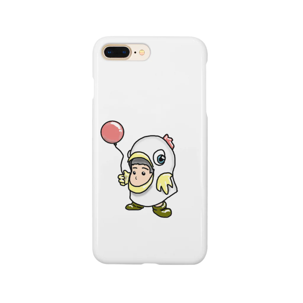 ガム坊主の公式グッズショップの被り小人シリーズ（ニワトリ） Smartphone Case