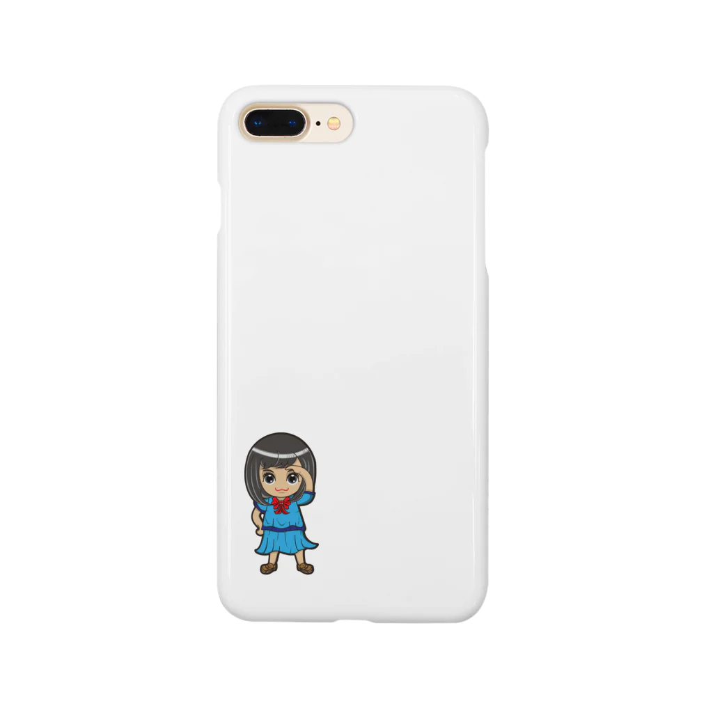 🤍一ノ瀬 彩 🐇⸒⸒ suzuri支店🤍のちびキャラ/SCHOOLTYPE:青【一ノ瀬彩】 Smartphone Case