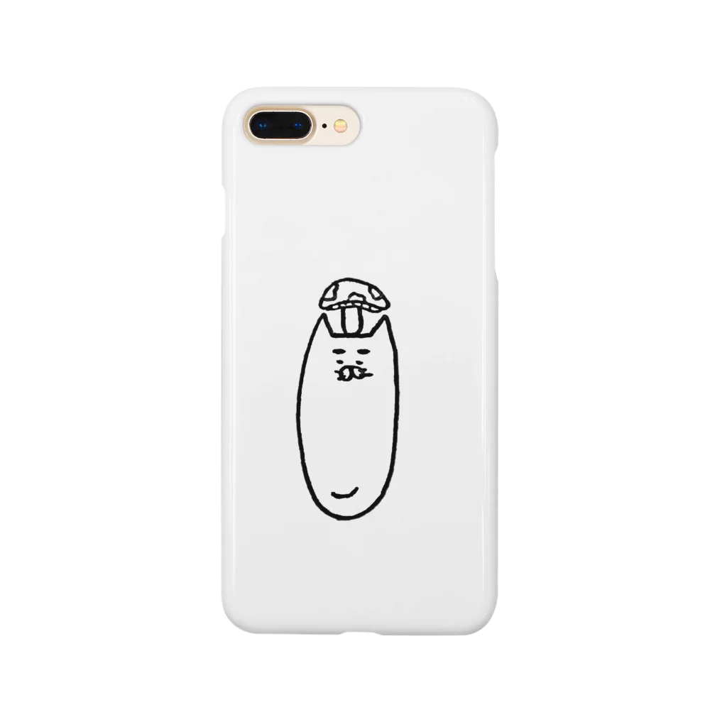 maru-pusuのきのこねこ。 Smartphone Case