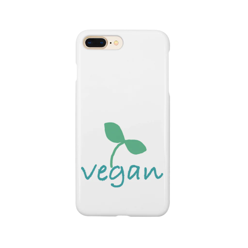 vegan-life-shopのgo vegan life Smartphone Case