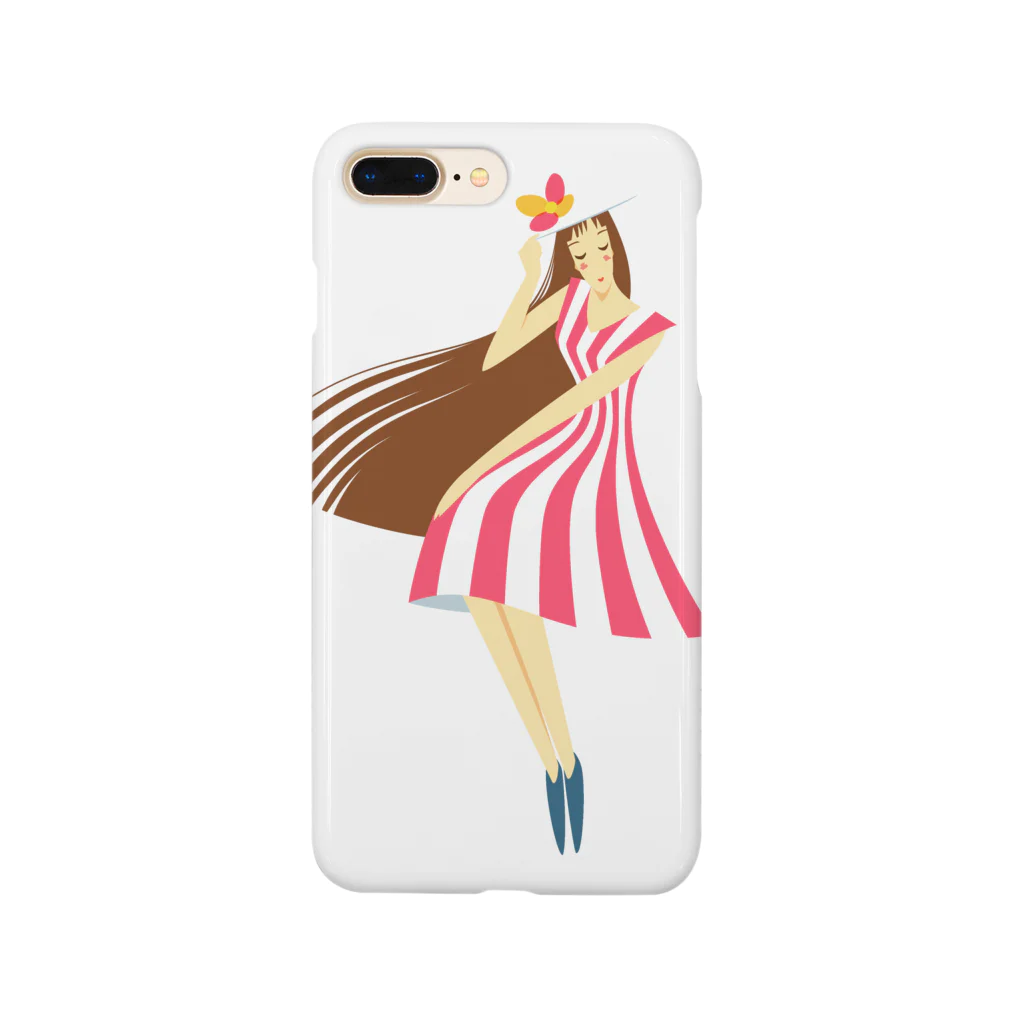 - さらさら -のsummer （ピンク） Smartphone Case