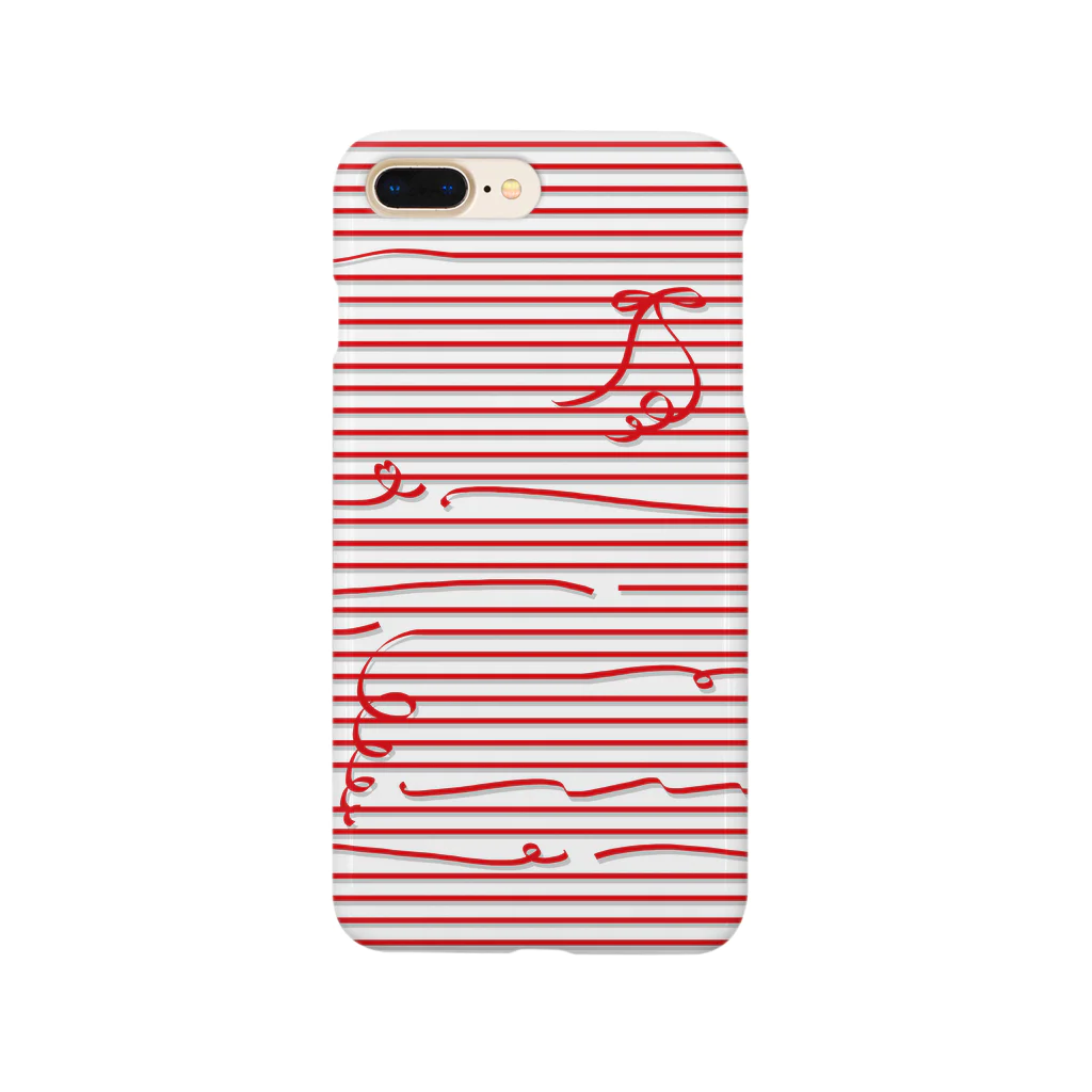 dizzyのRed Stripes Smartphone Case