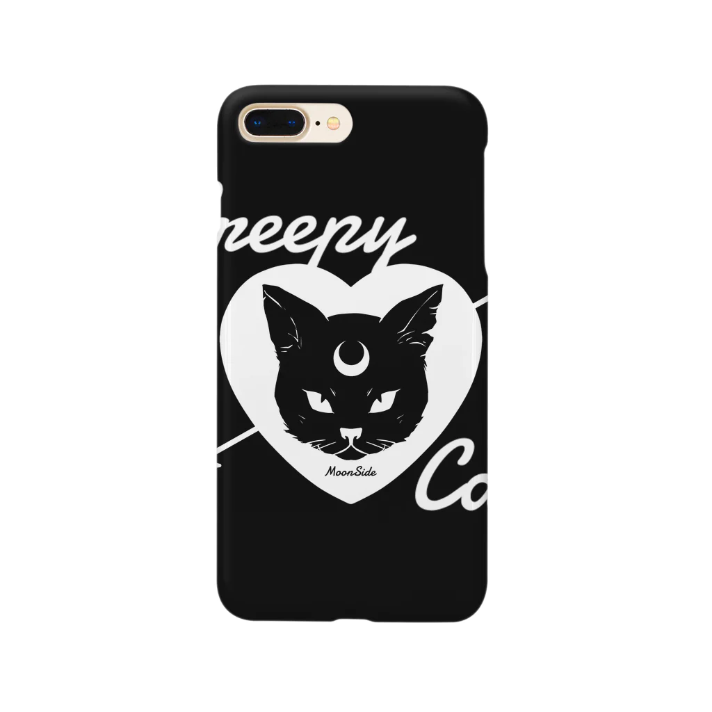 IENITY　/　MOON SIDEの【MOON SIDE】 Creepy Cat #Black Ver.2 スマホケース