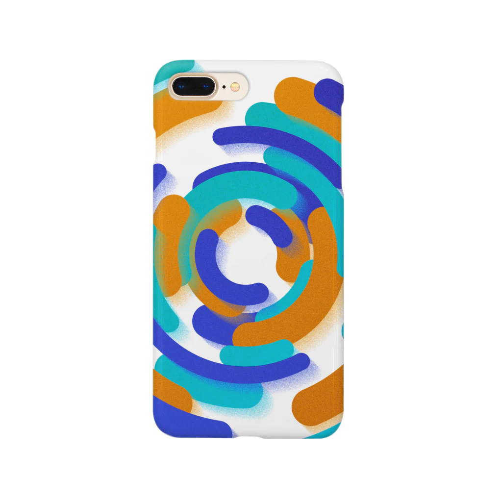 ふらっとなでざいんのRadial No. 1 (White) Smartphone Case