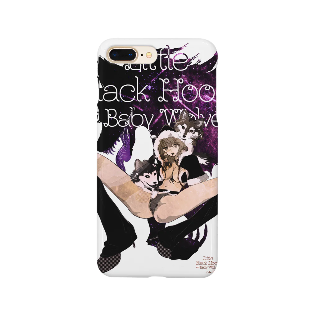 loveclonesのベビーウルフと黒ずきんちゃん Smartphone Case