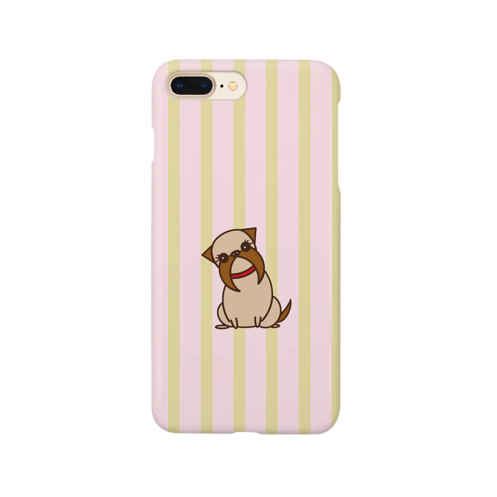 おさんぽわんこのブリュッセルグリフォン(ストライプ) Smartphone Case