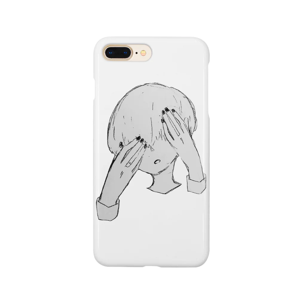 メンヘラ子ちゃんサブカル天使の暗闇まっしゅくんのマッシュヘアー Smartphone Case