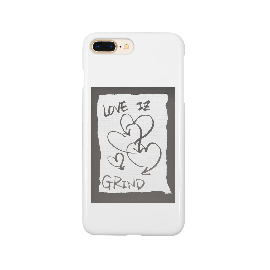 LUNARHOLIC STOREの偽諺～壱～「ラヴイズグラインド」(黒縁) Smartphone Case