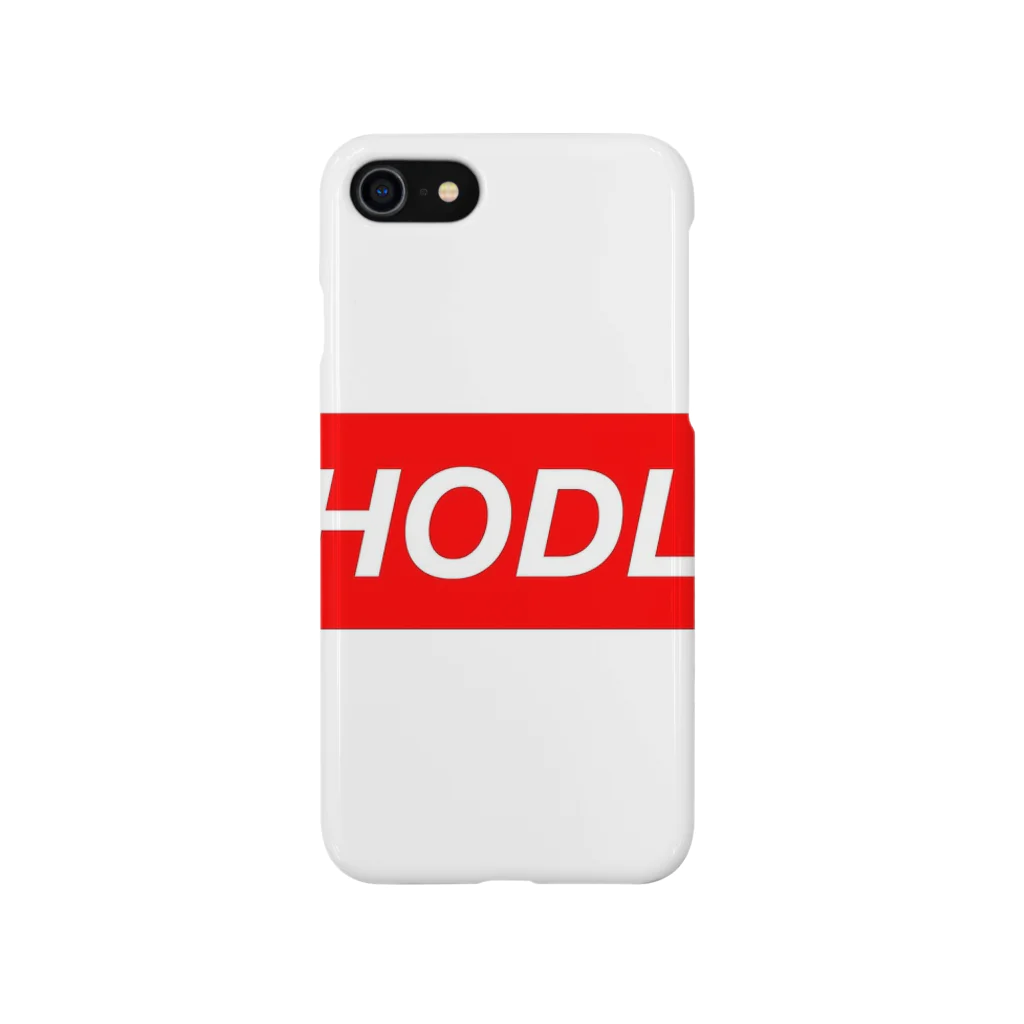 CryptoCurrencyCircleのHODLシリーズ(RED&WHITE) スマホケース