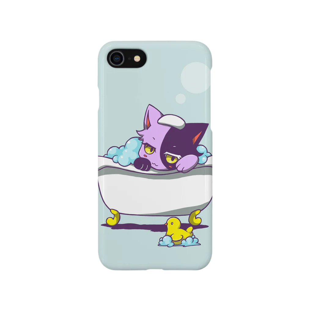 吟遊雑貨の入浴中チェシャにゃんこ Smartphone Case