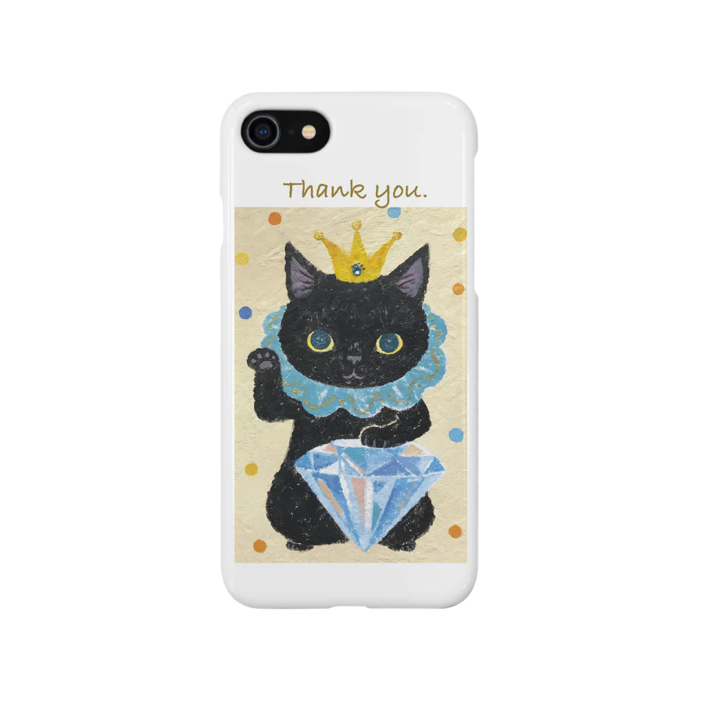 necomanmahouseのまねきねこ黒 Smartphone Case