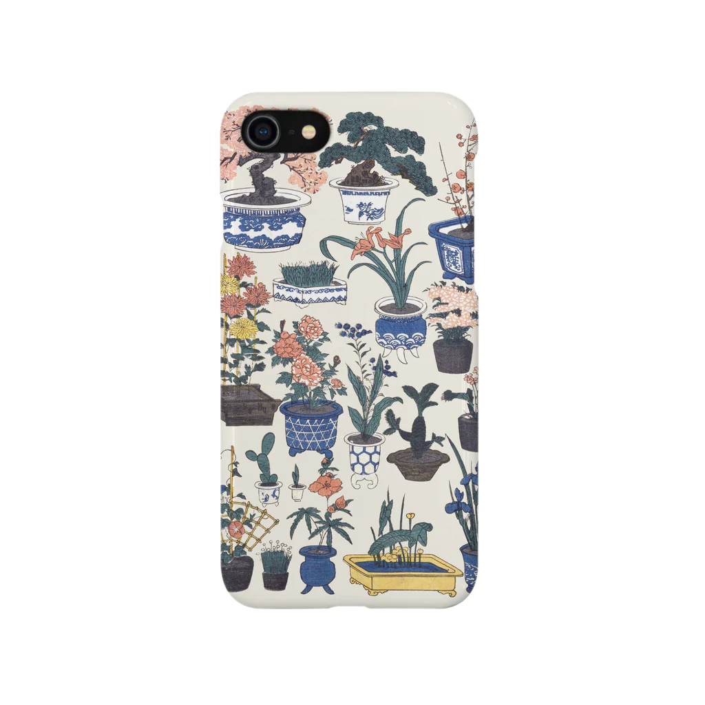 和もの雑貨 玉兎の新板植木づくし【浮世絵・おもちゃ絵】 iPhone Smartphone Case