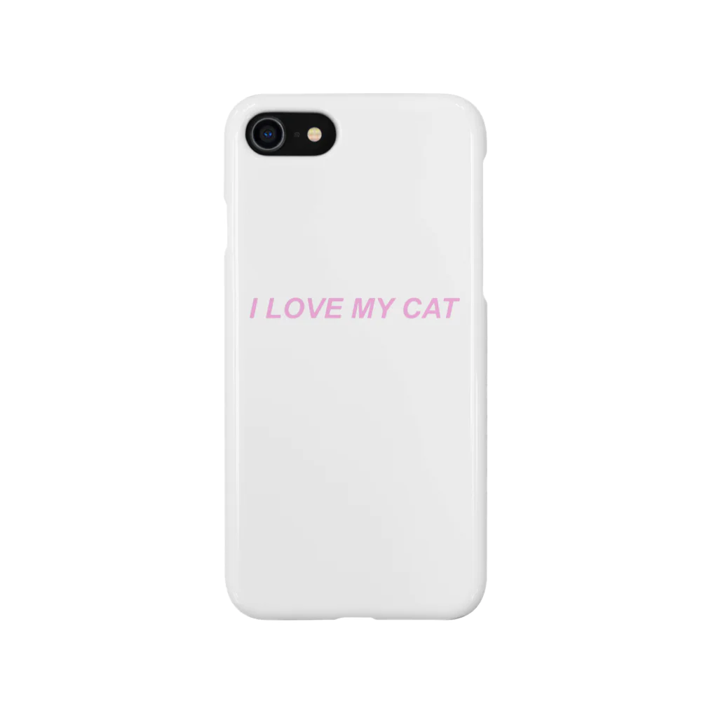 mt93のI LOVE MY CAT スマホケース